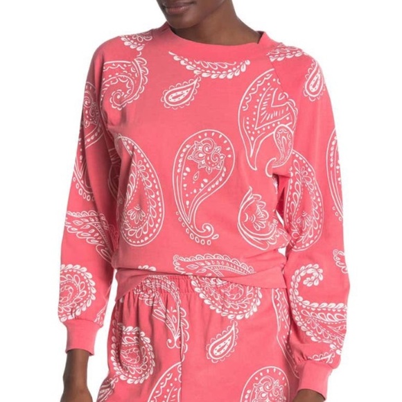 Wildfox Tops - Wildfox Paisley Print Sweatshirt NWT